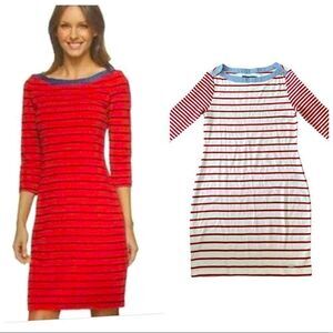 Tommy Hilfiger Nautical Stripe Red/White Jersey Dress Sz SP